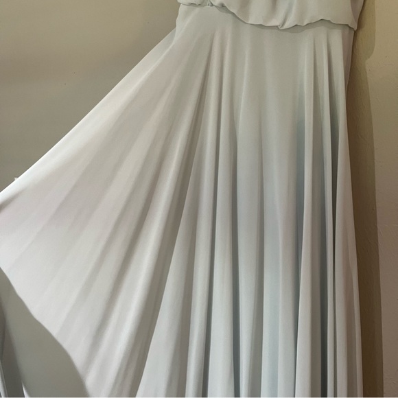 Jenny Yoo BHLDN Inesse Bridesmaid Maxi Dress in aqua Size 4 - Picture 6 of 9